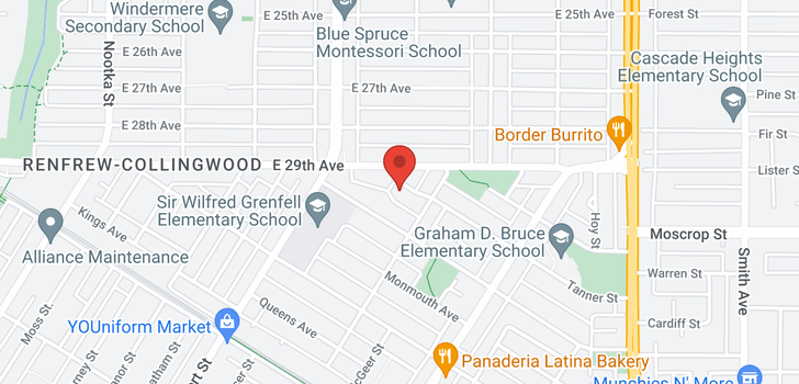 map of 3422 TANNER STREET
